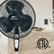 Proaira 18-inch Oscillating Pedestal Fan w/Adjustable Tilt, 3 Speed Control, Black w/ Remote PF18RB - alternate 3